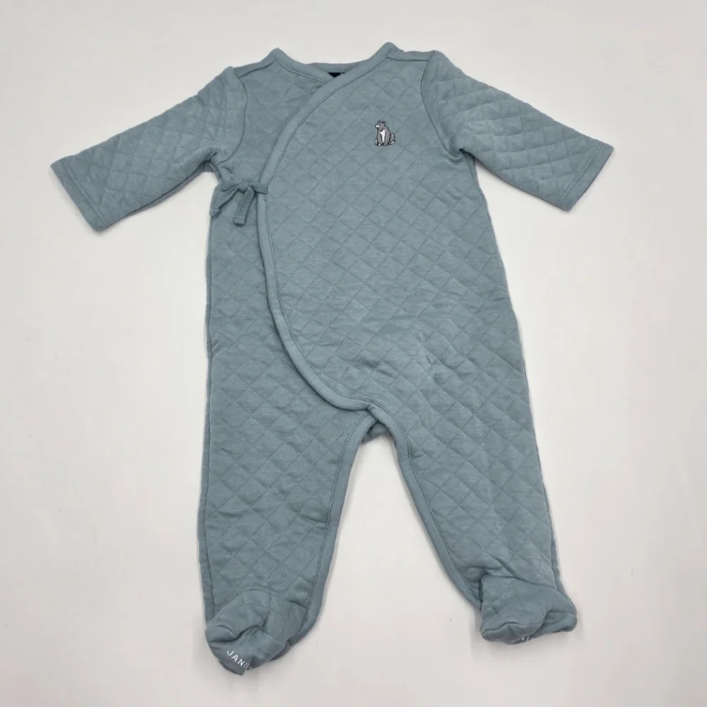 Janie and Jack baby boy quilted sleeper size 0-3 months